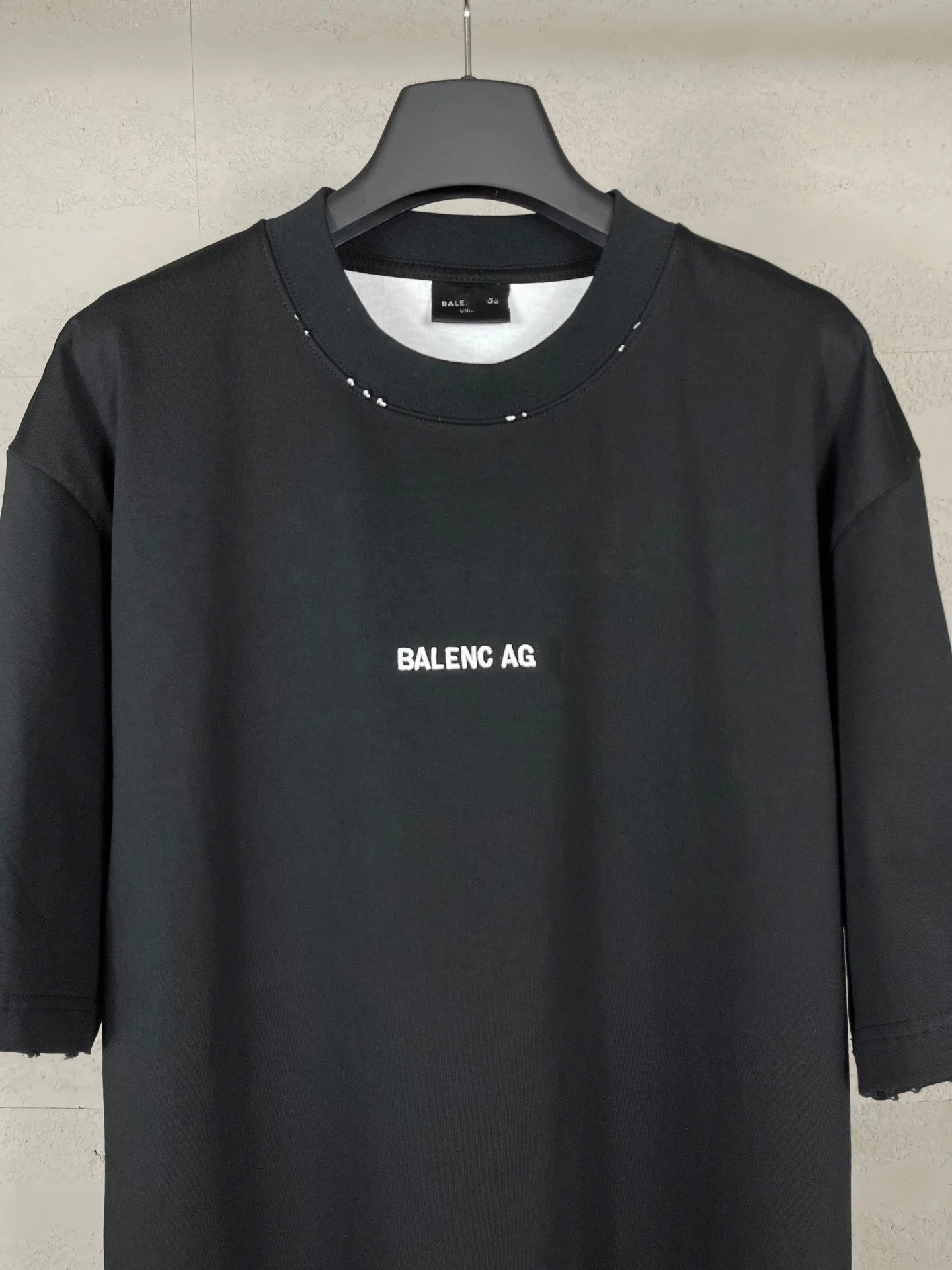 Balenciaga AG Distressed Oversized T-Shirt Black - 11