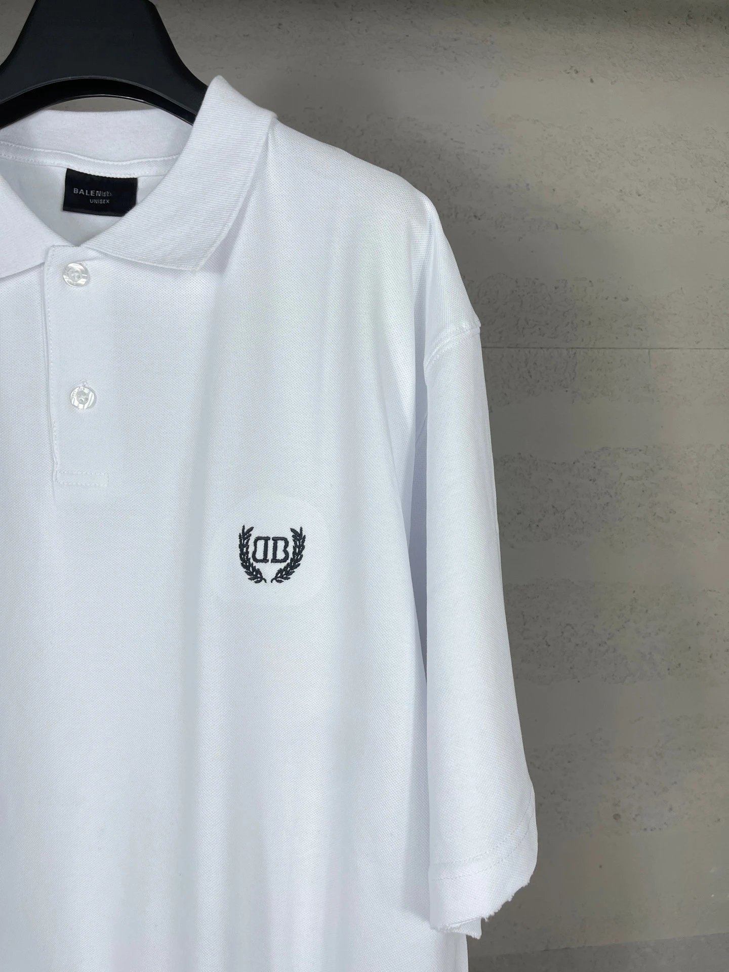Balenciaga Logo-Embroidered Black Polo - 10