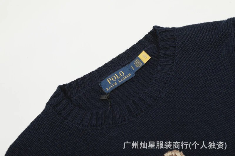 Polo Ralph Lauren Golf Bear Knit Sweater Navy - 24