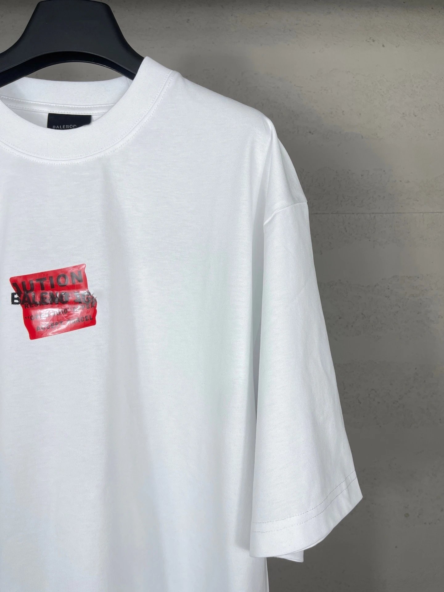 Balenciaga Logo Patch T-Shirt Light Blue - 16