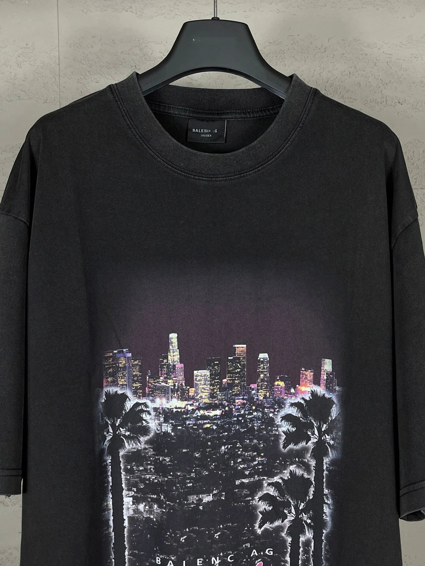 Balenciaga City of Angel Print Oversized T-Shirt White - 8