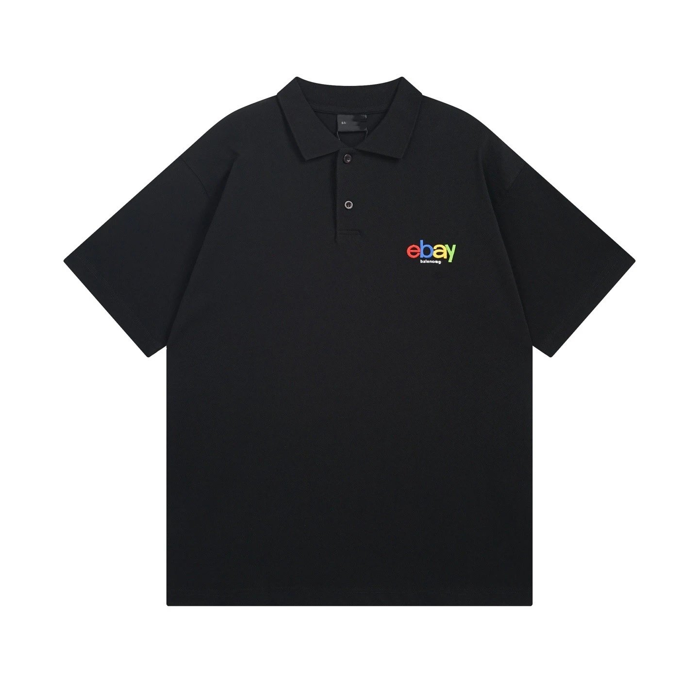Balenciaga x eBay Rainbow Logo Polo Black - 6