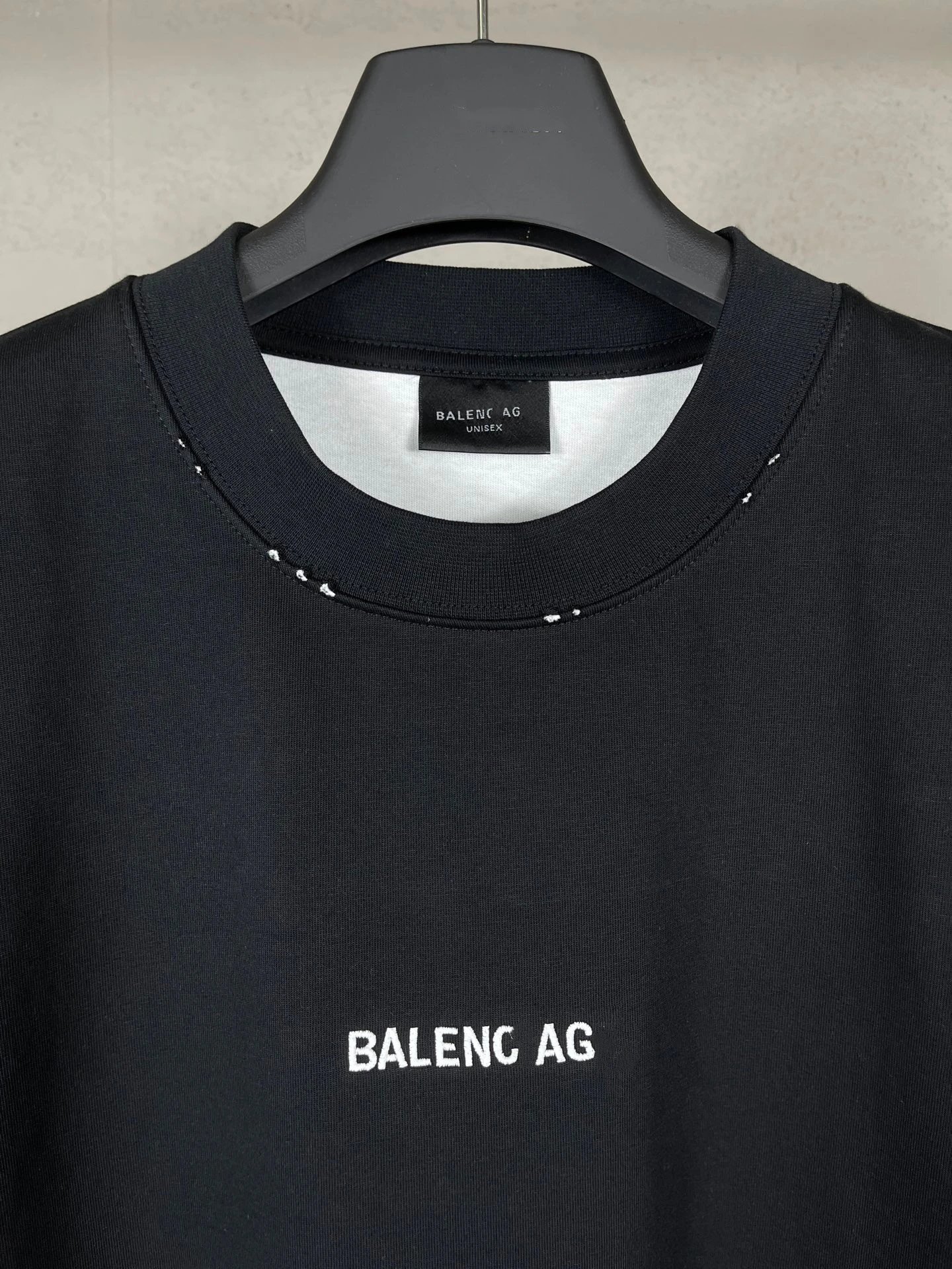 Balenciaga AG Distressed Oversized T-Shirt Black - 8