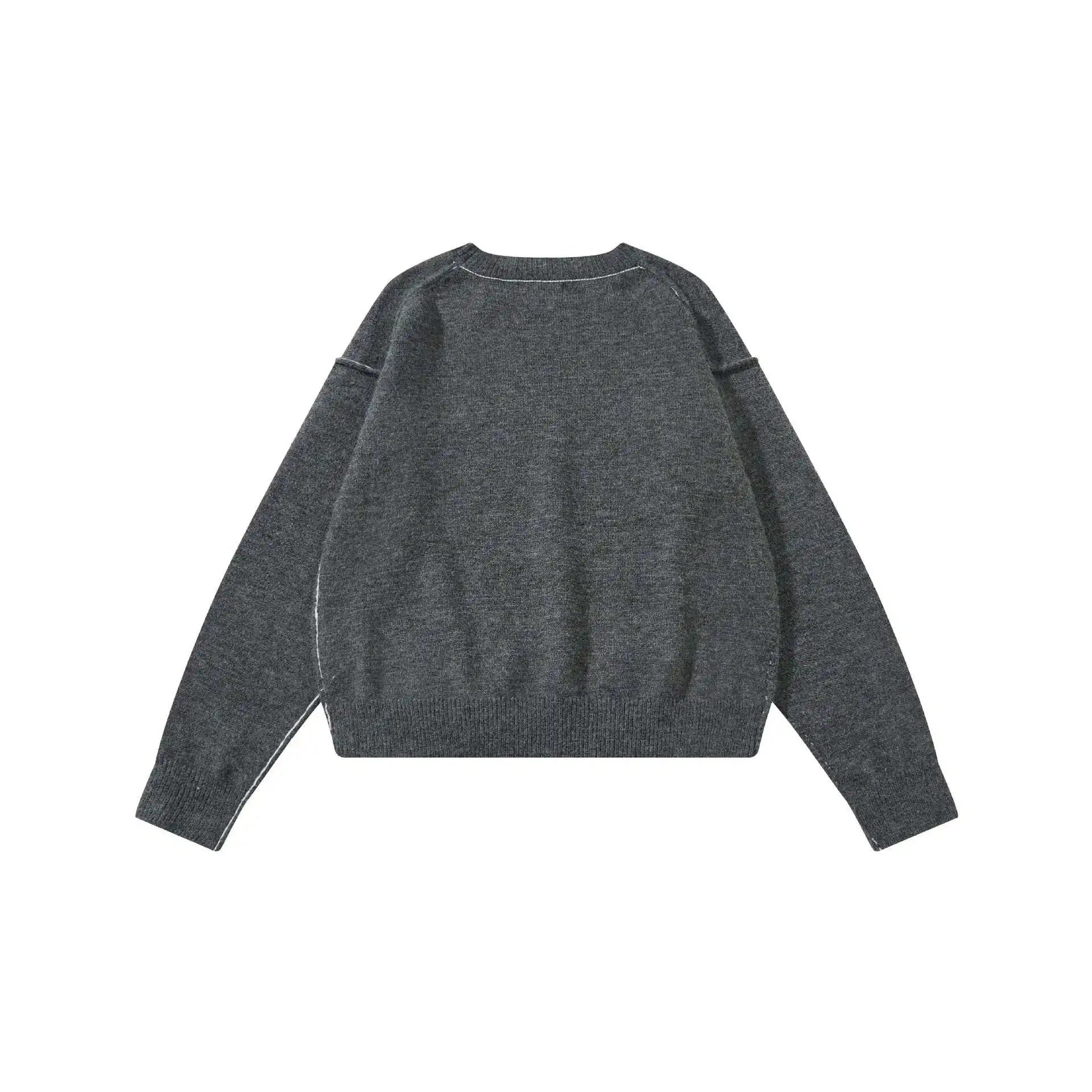 Matin Kim Embroidered Cropped Sweater Off-White - 7