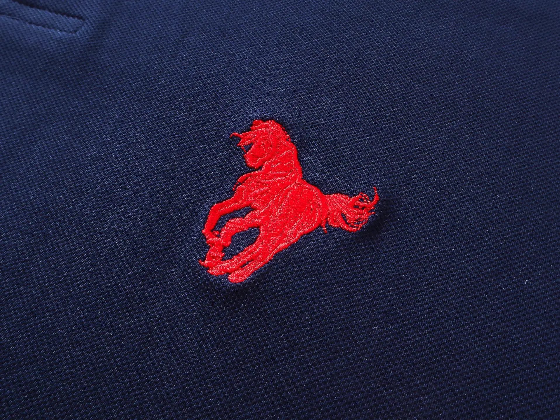 Balenciaga Paris Polo Navy Blue - 14