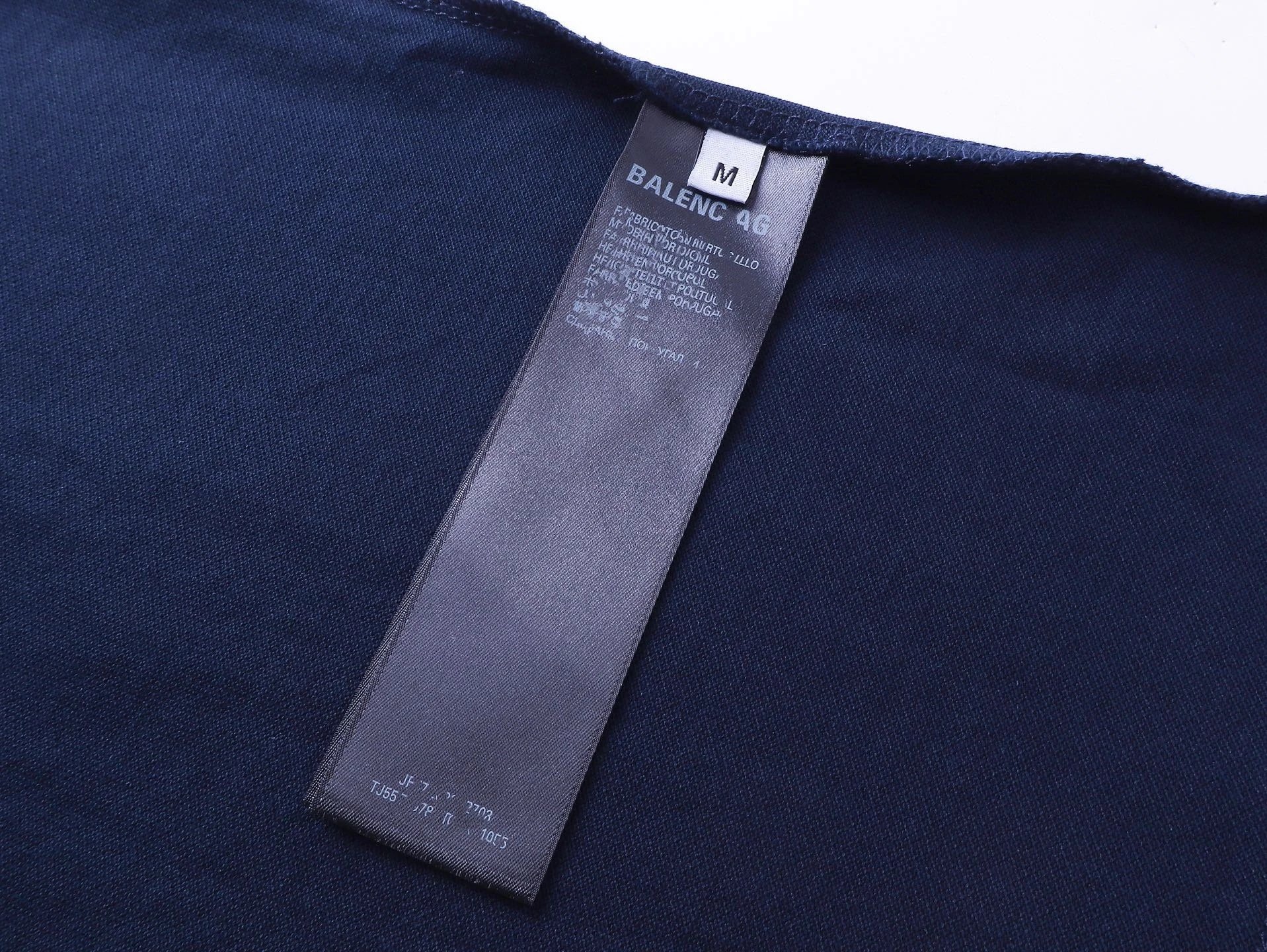 Balenciaga Paris Polo Navy Blue - 17