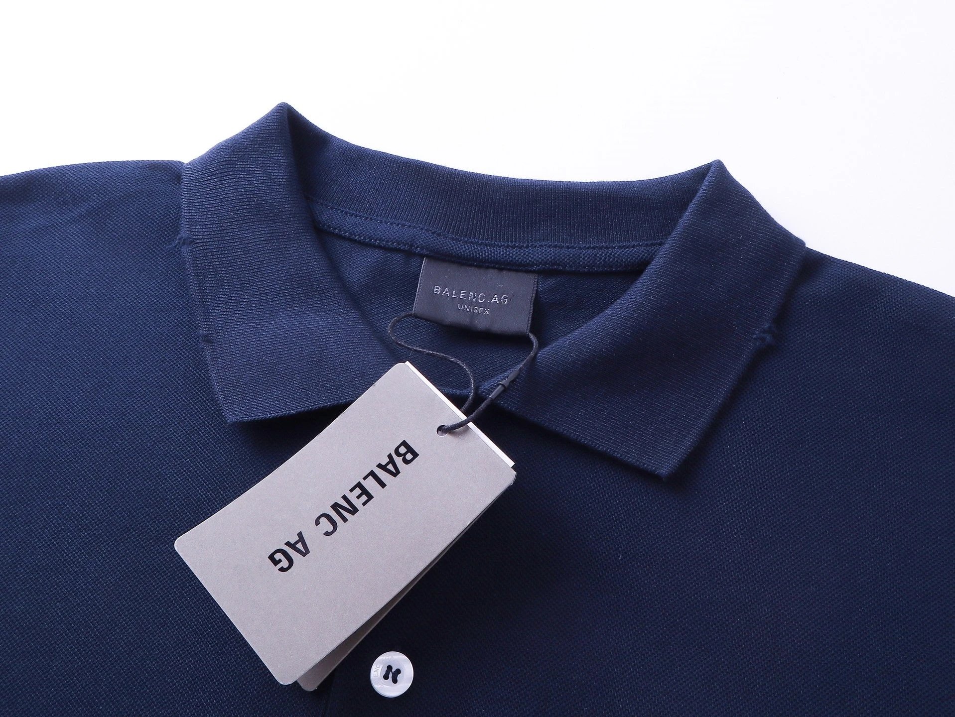 Balenciaga Paris Polo Navy Blue - 10