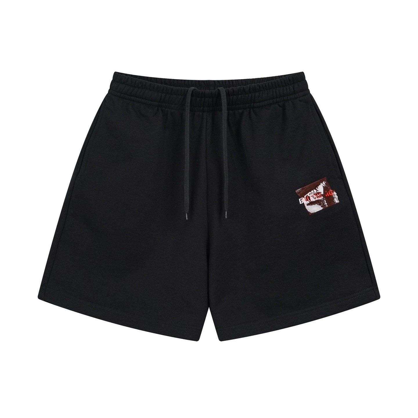 Balenciaga Logo Patch Shorts Black - 5