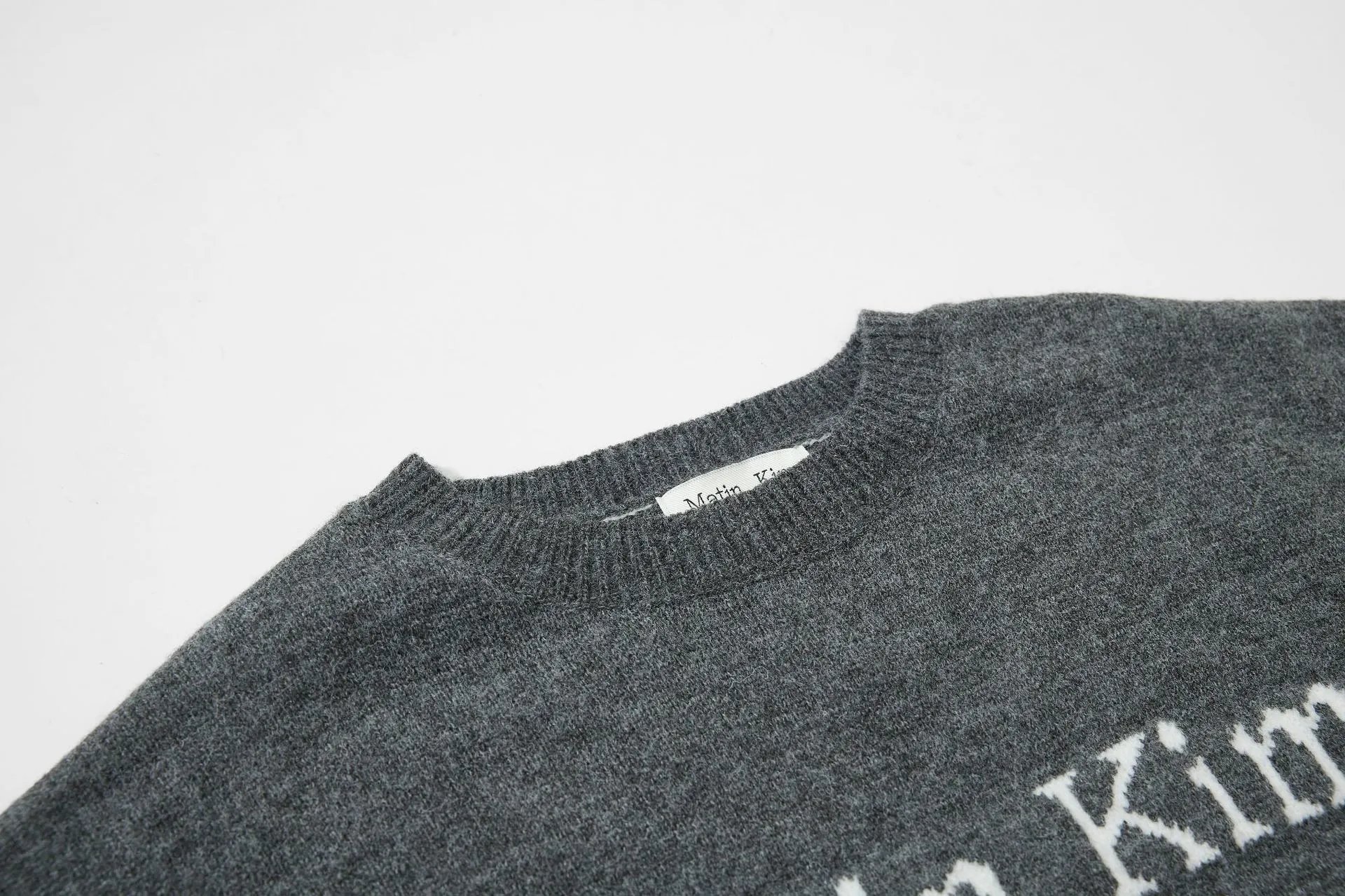 Matin Kim Embroidered Cropped Sweater Off-White - 12