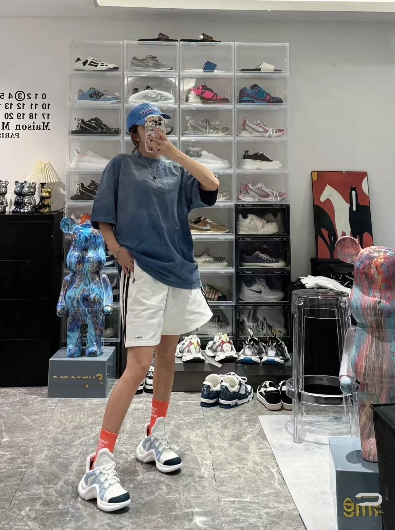 Balenciaga Track Shorts White - 5