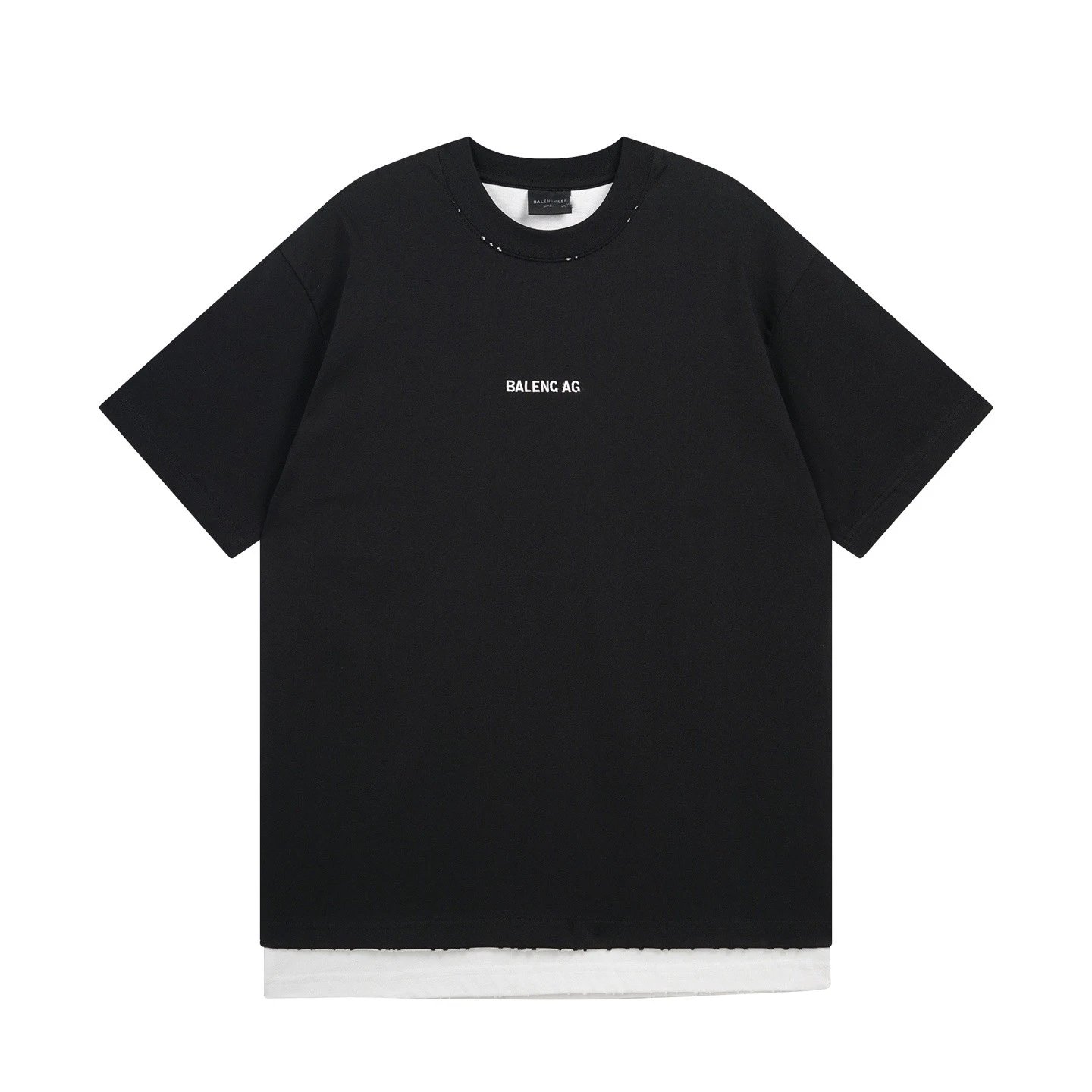 Balenciaga AG Distressed Oversized T-Shirt Black - 6