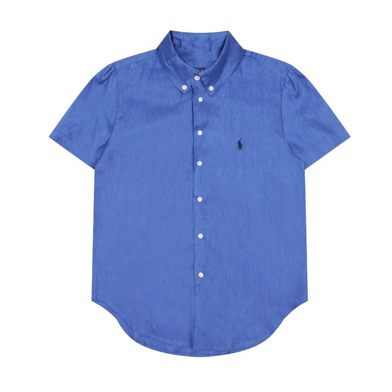 Polo Ralph Lauren Classic Fit Short-Sleeve Oxford Shirt Red - 12