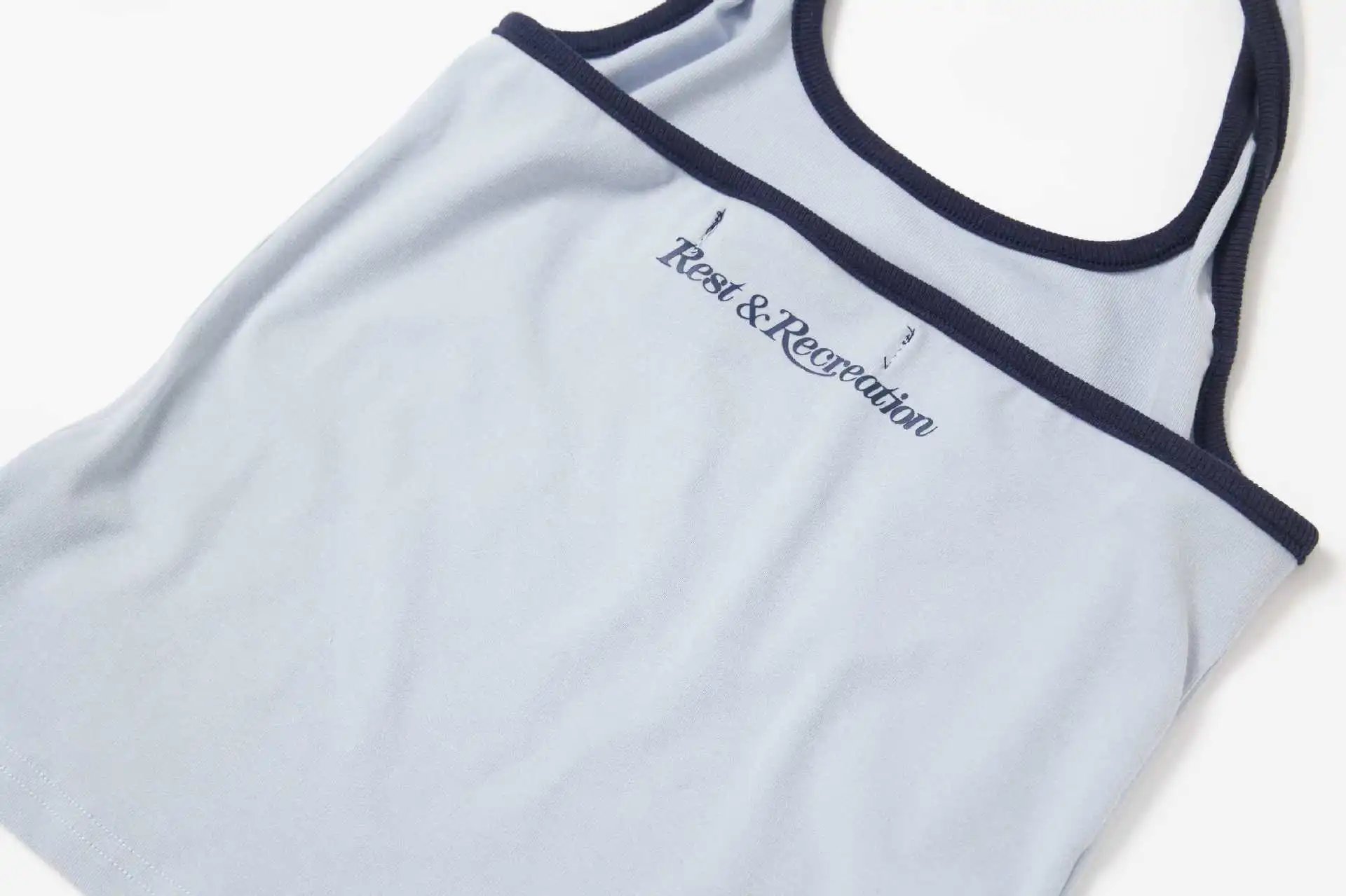 GRA Halter Neck Tank Top Gray - 14