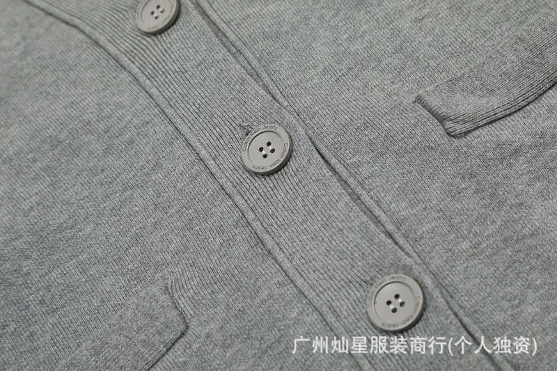 Calvin Klein Jeans Logo-Embroidered Gray Cardigan - 19