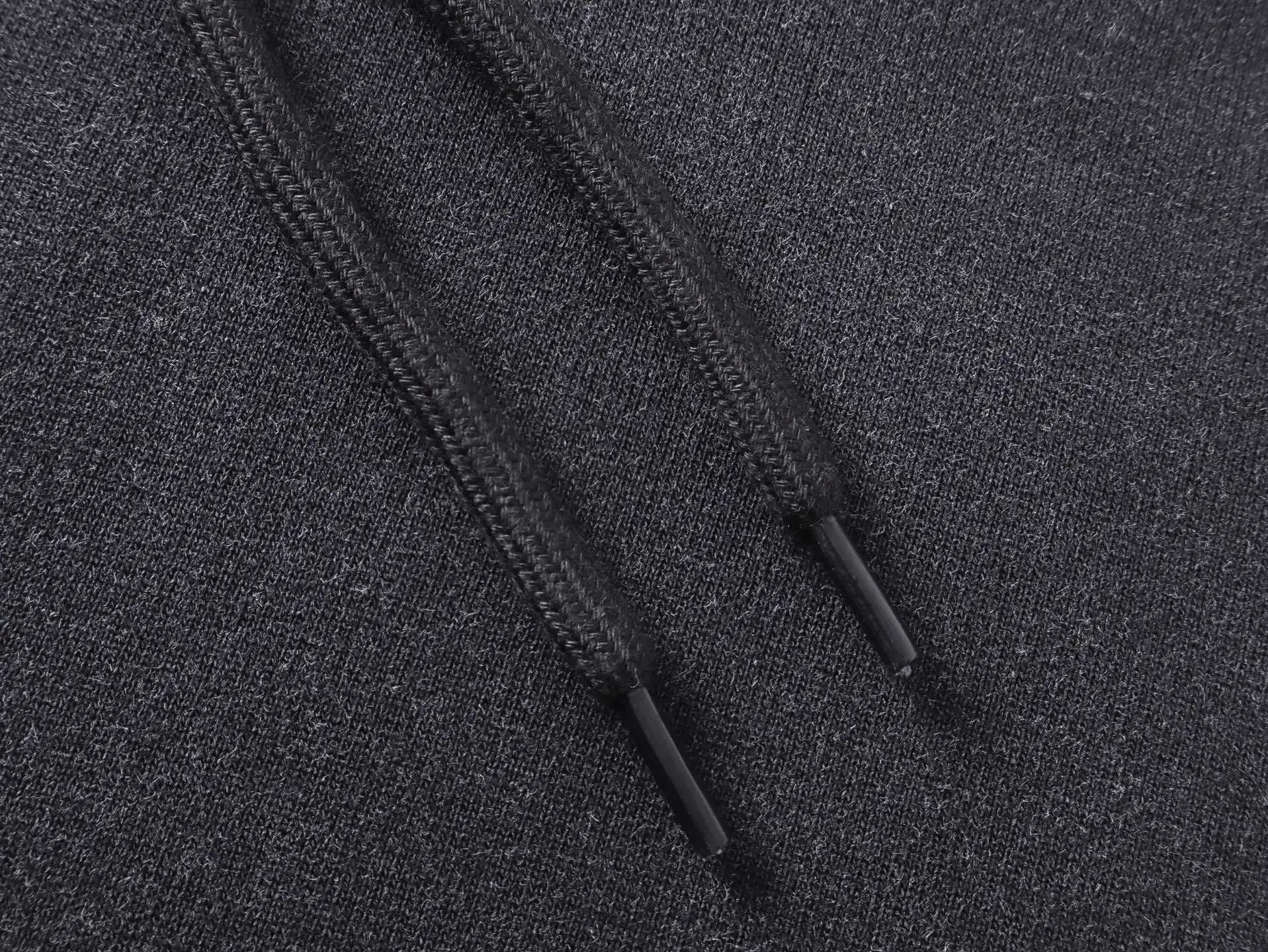 Balenciaga Distressed Logo Hoodie Black - 12