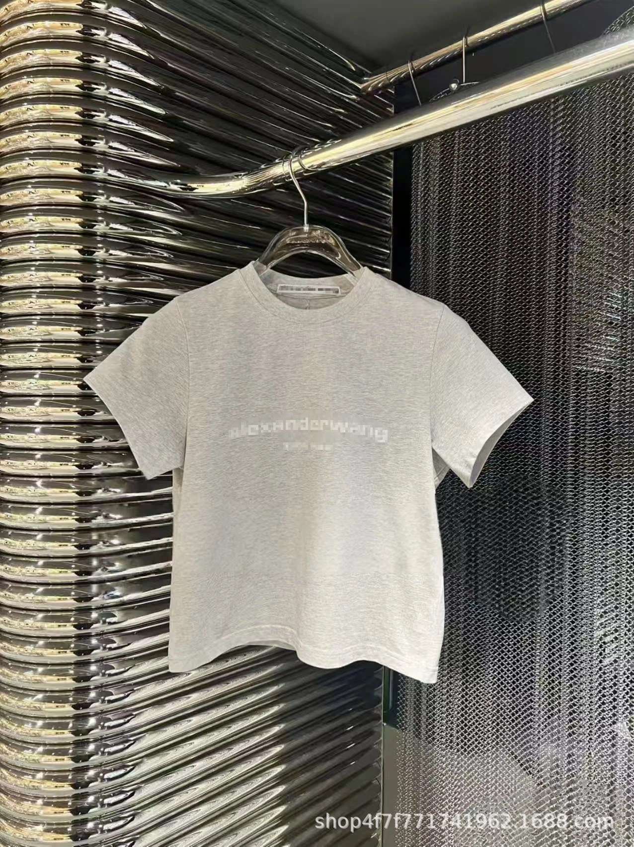Alexander Wang Pixel Logo Black T-Shirt - 5