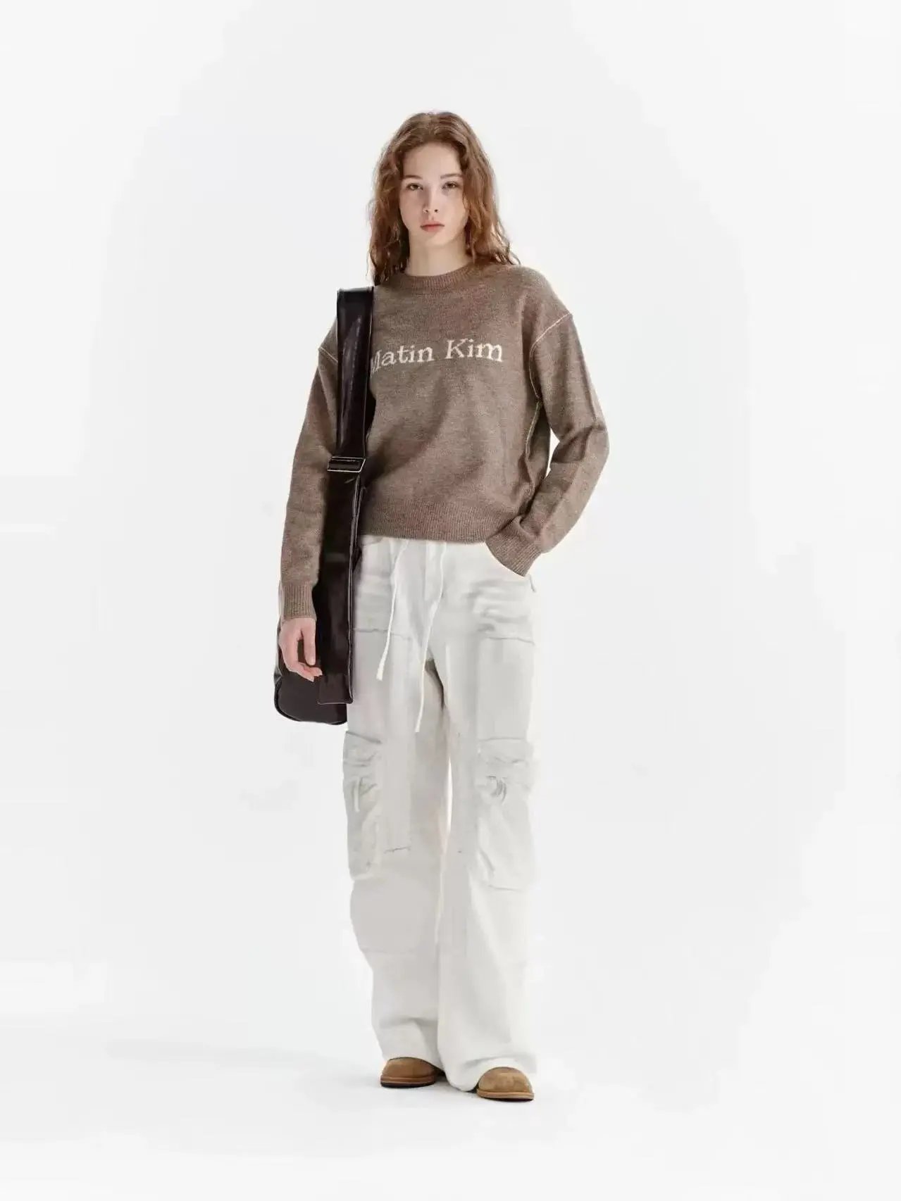 Matin Kim Embroidered Cropped Sweater Off-White - 54