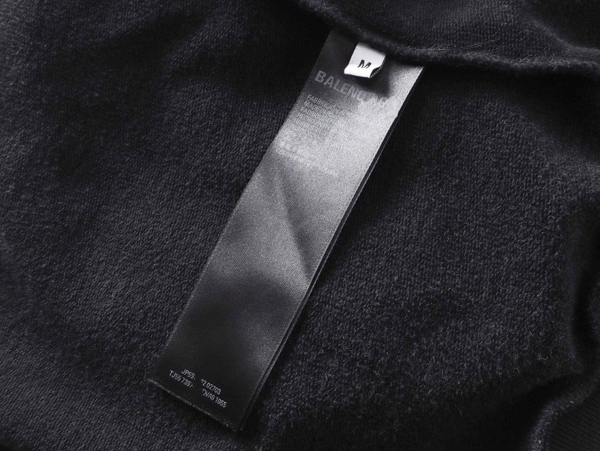 Balenciaga Distressed Logo Hoodie Black - 15