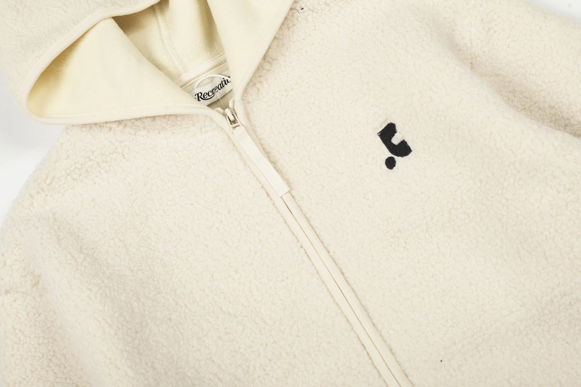 GRA Fleece Hoodie Beige Outerwear - 13