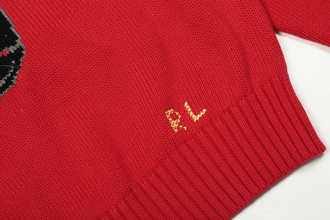 Polo Ralph Lauren Bear Knit Sweater Red - 9