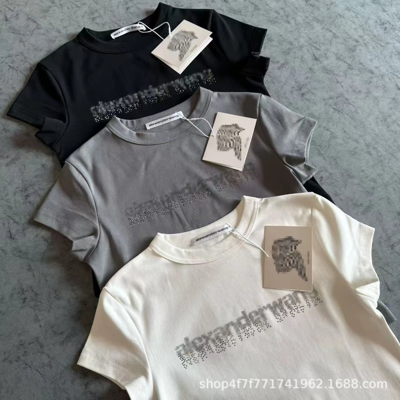 Alexander McQueen Logo-Print White T-Shirt and Denim Jeans Set - 12