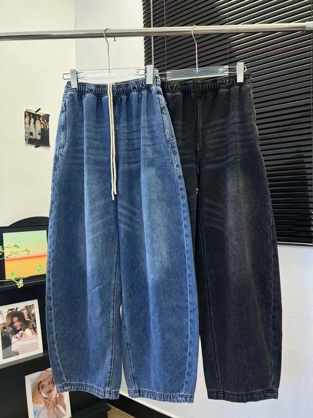 Gallery Dept. Wide-Leg Distressed Denim Jeans Blue - 3