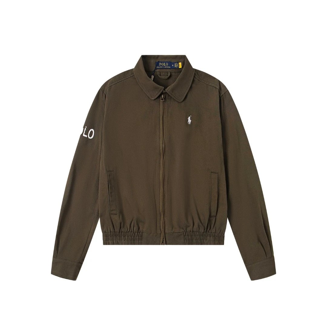 Polo Ralph Lauren Classic Cotton Twill Jacket Army Green - 7