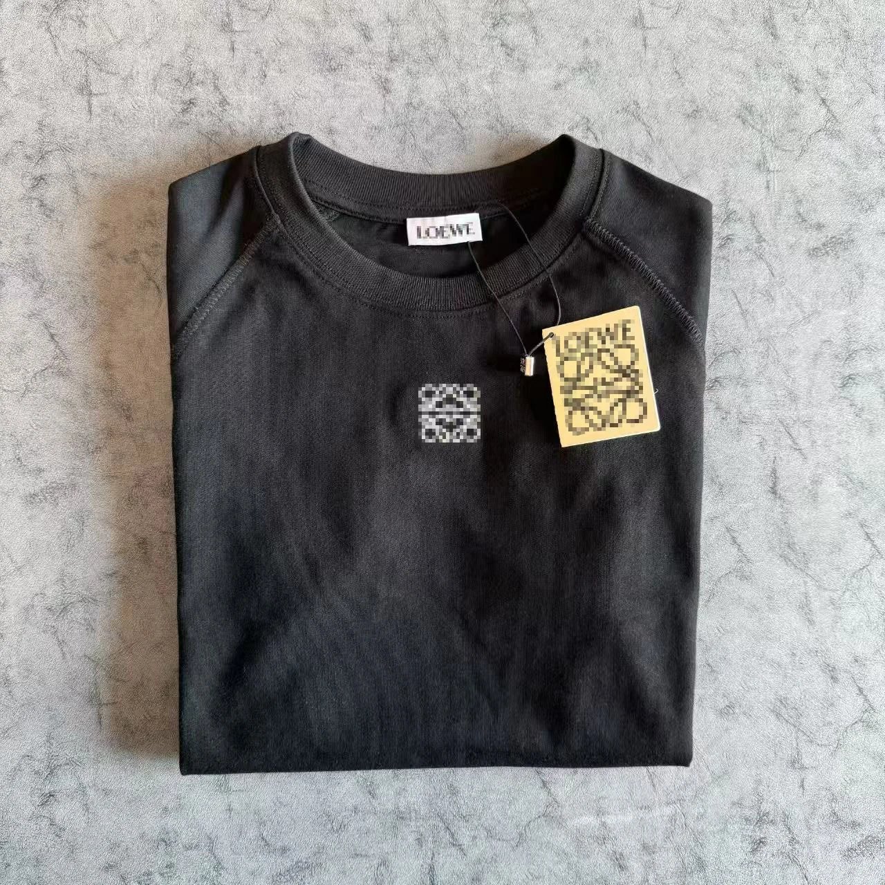 Loewe Anagram Logo Ribbed T-Shirt Beige T-Shirt - 15
