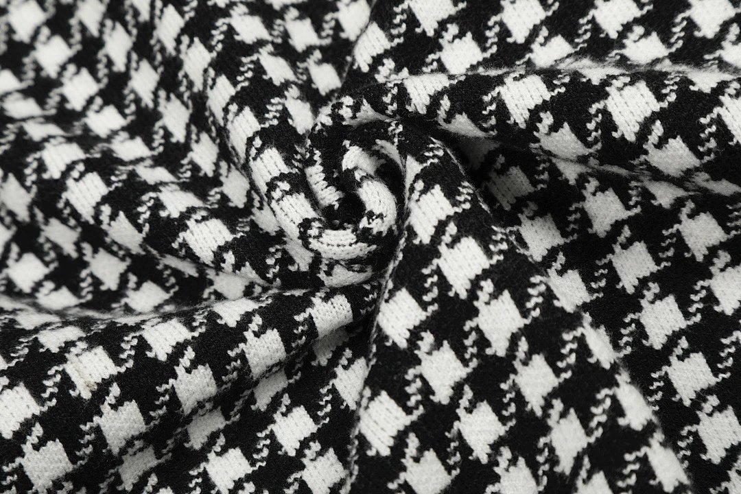 Polo Ralph Lauren Houndstooth Cardigan Black/White Knit Cardigan - 12