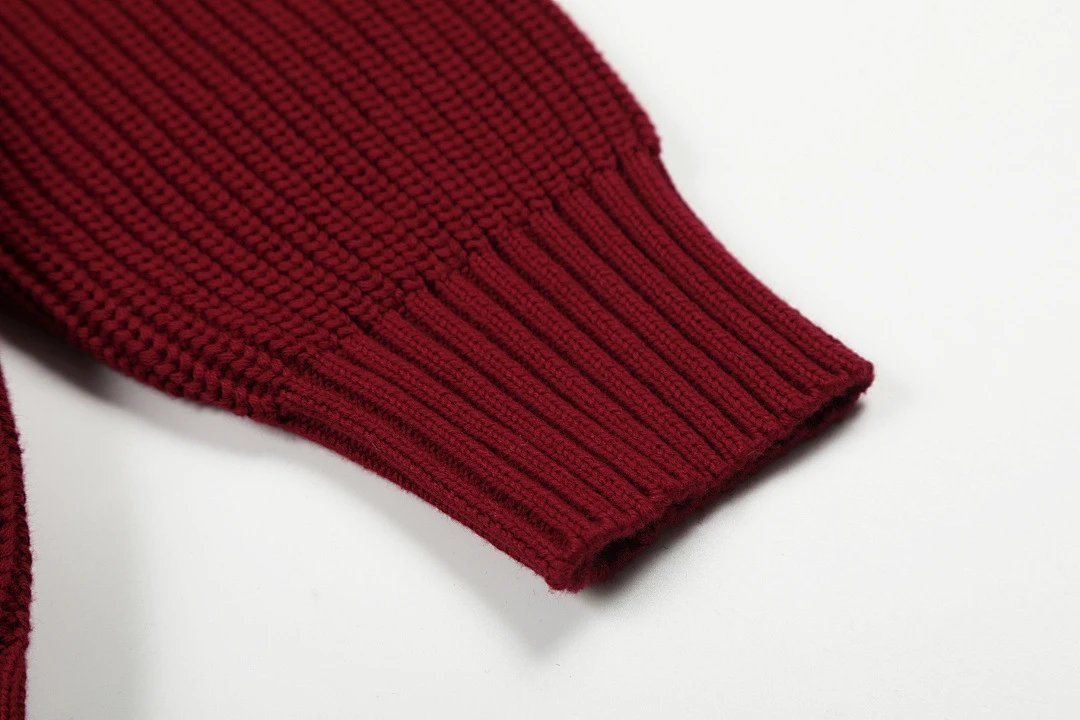 Polo Ralph Lauren Waffle Knit Sweater Burgundy - 19