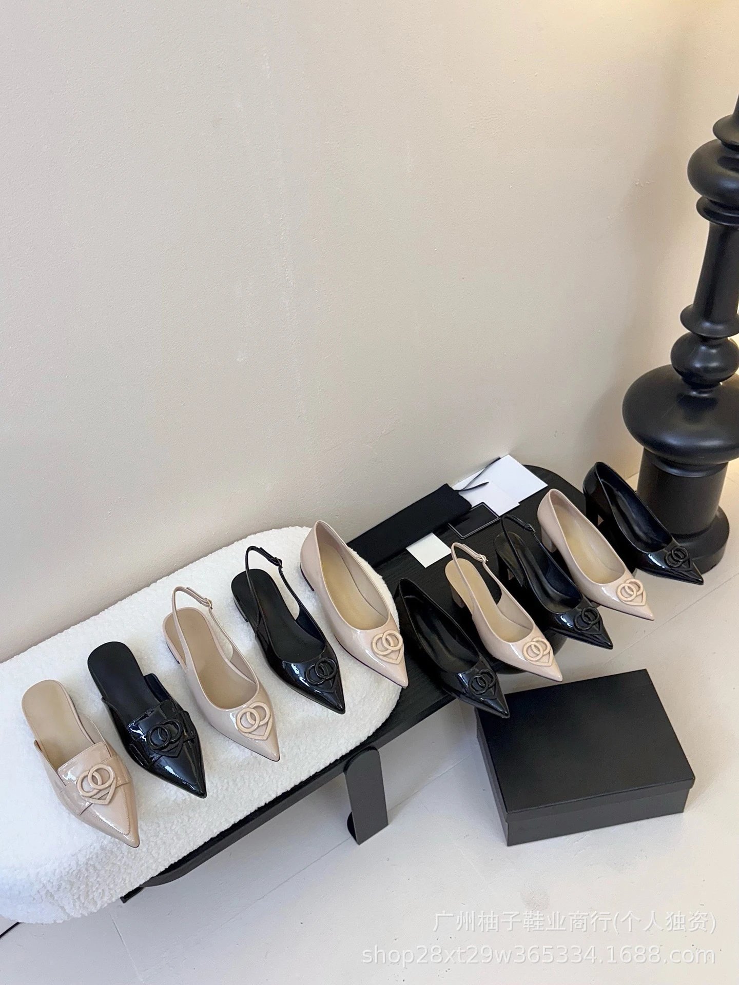 Gucci Horsebit Loafer-Style Slingbacks Black Patent Leather Heels - 2