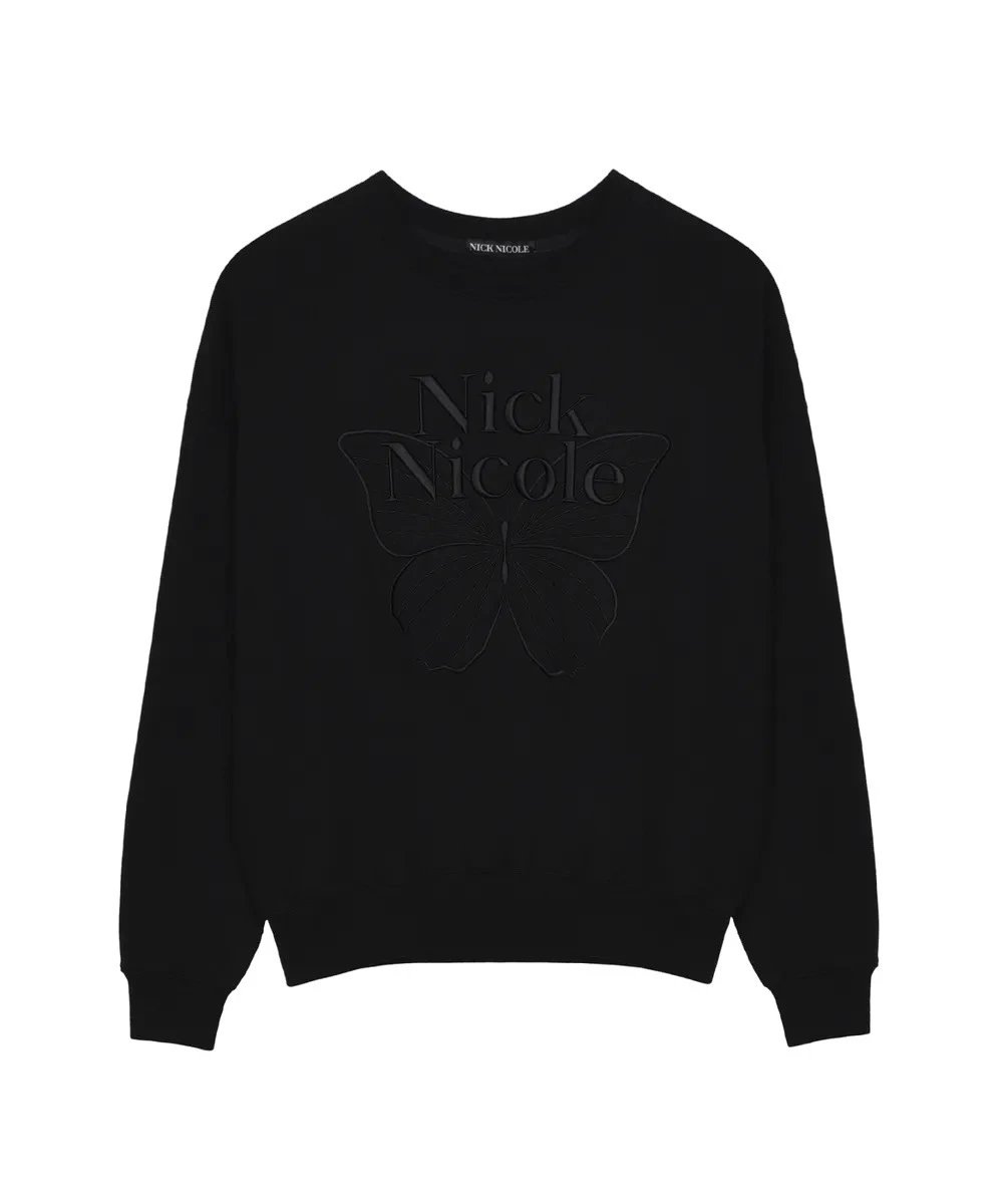 Nick Nicole Butterfly Graphic Sweatshirt Black - 59