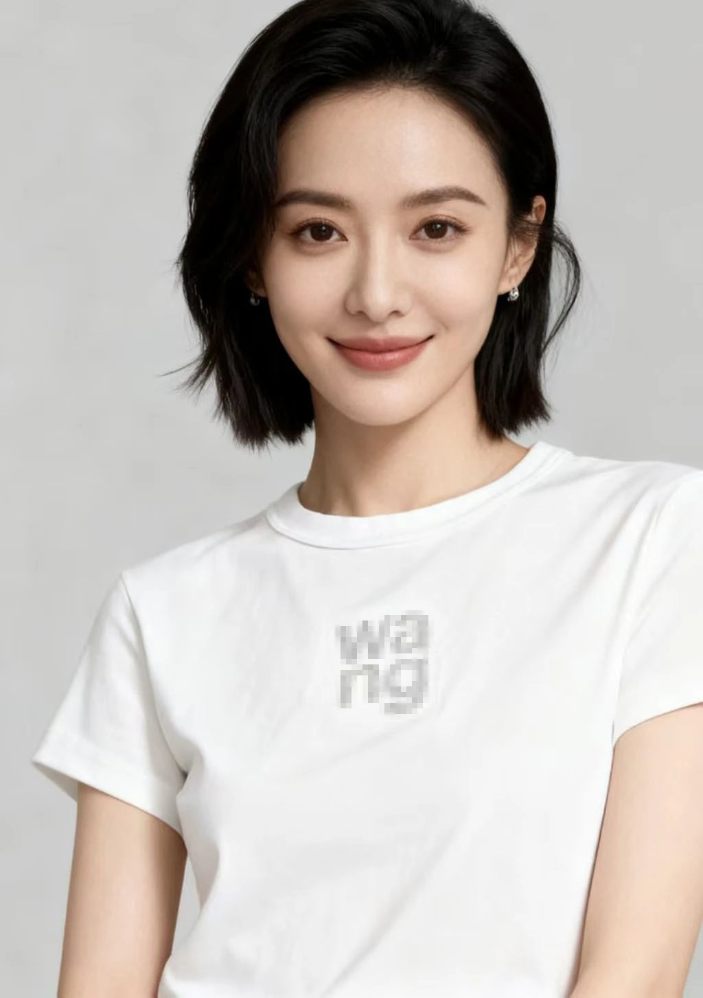 Alexander Wang Pixelated Logo White T-Shirt - 6