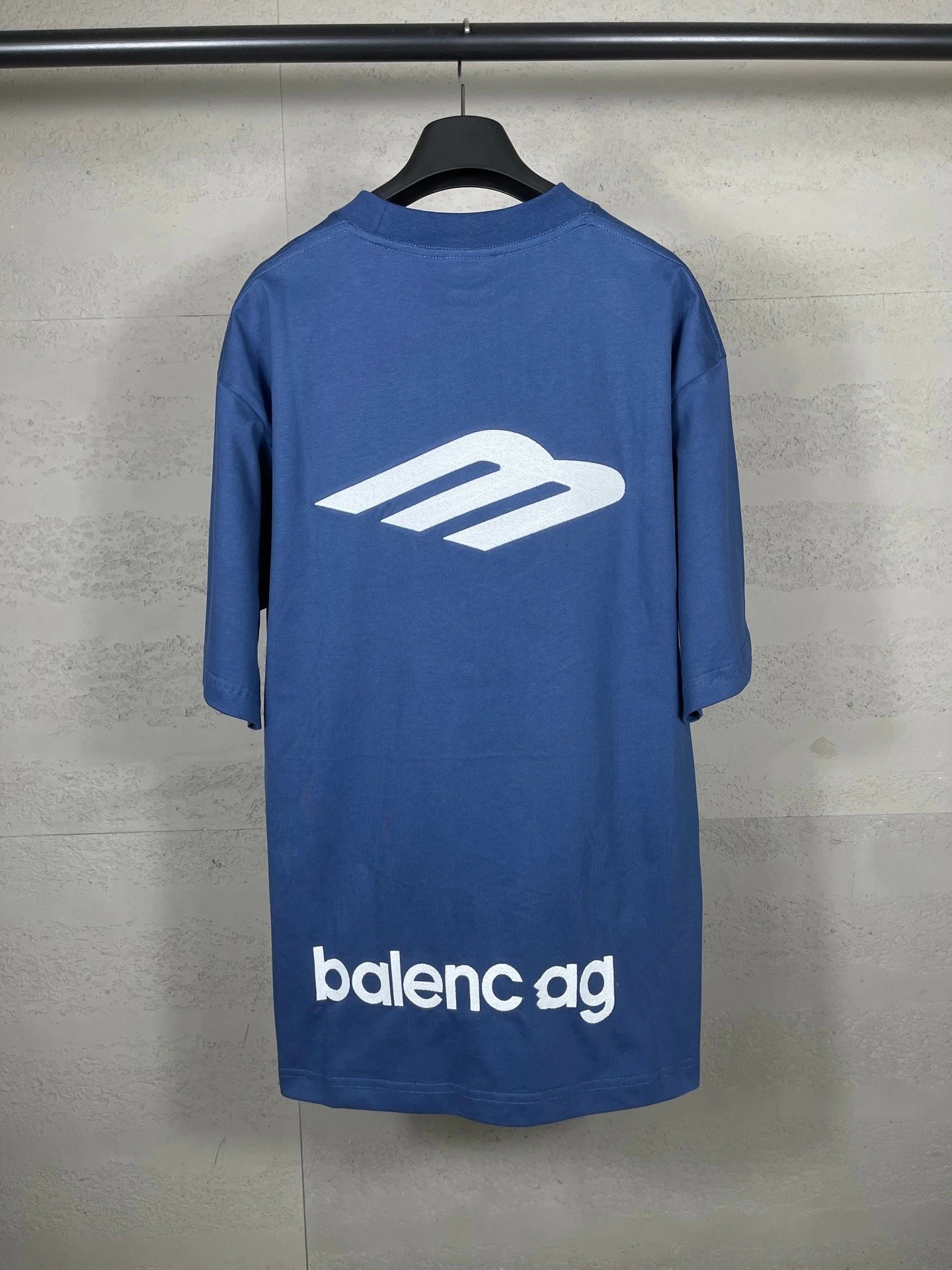 Balenciaga AG Logo Print Oversized T-Shirt Black - 6