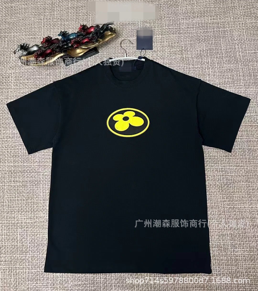 GRA Flower Logo Black T-Shirt - 1