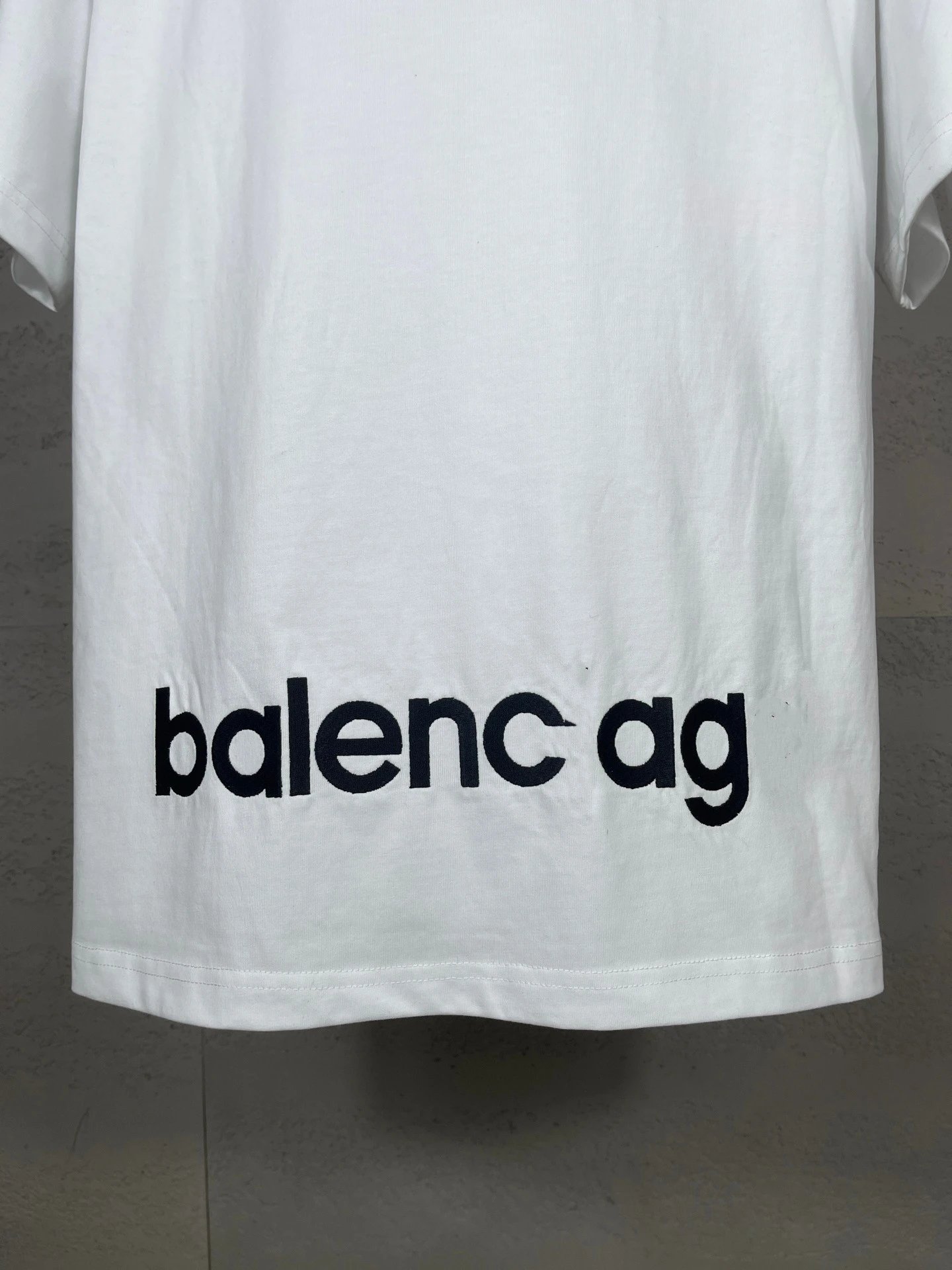Balenciaga AG Logo Print Oversized T-Shirt Black - 17