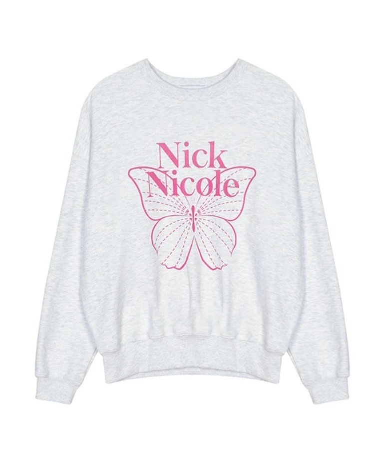 Nick Nicole Butterfly Graphic Sweatshirt Black - 15