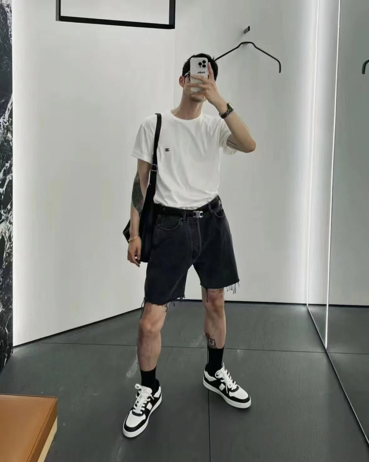 Celine Pixel Logo Black T-Shirt - 10