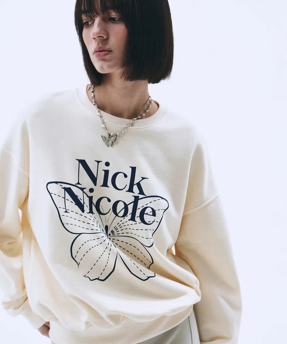 Nick Nicole Butterfly Graphic Sweatshirt Black - 37