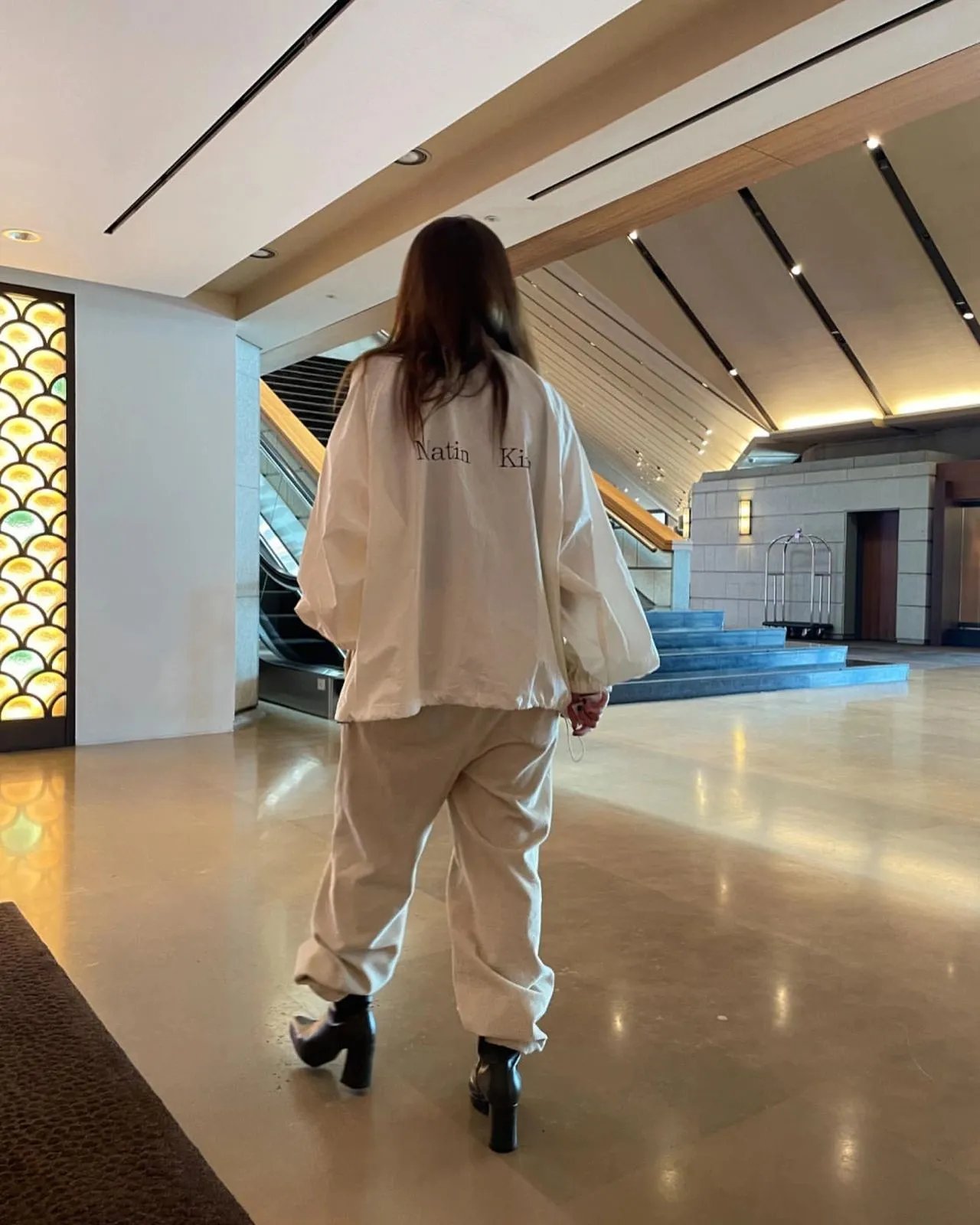 Matin Kim Windbreaker White Outerwear - 29