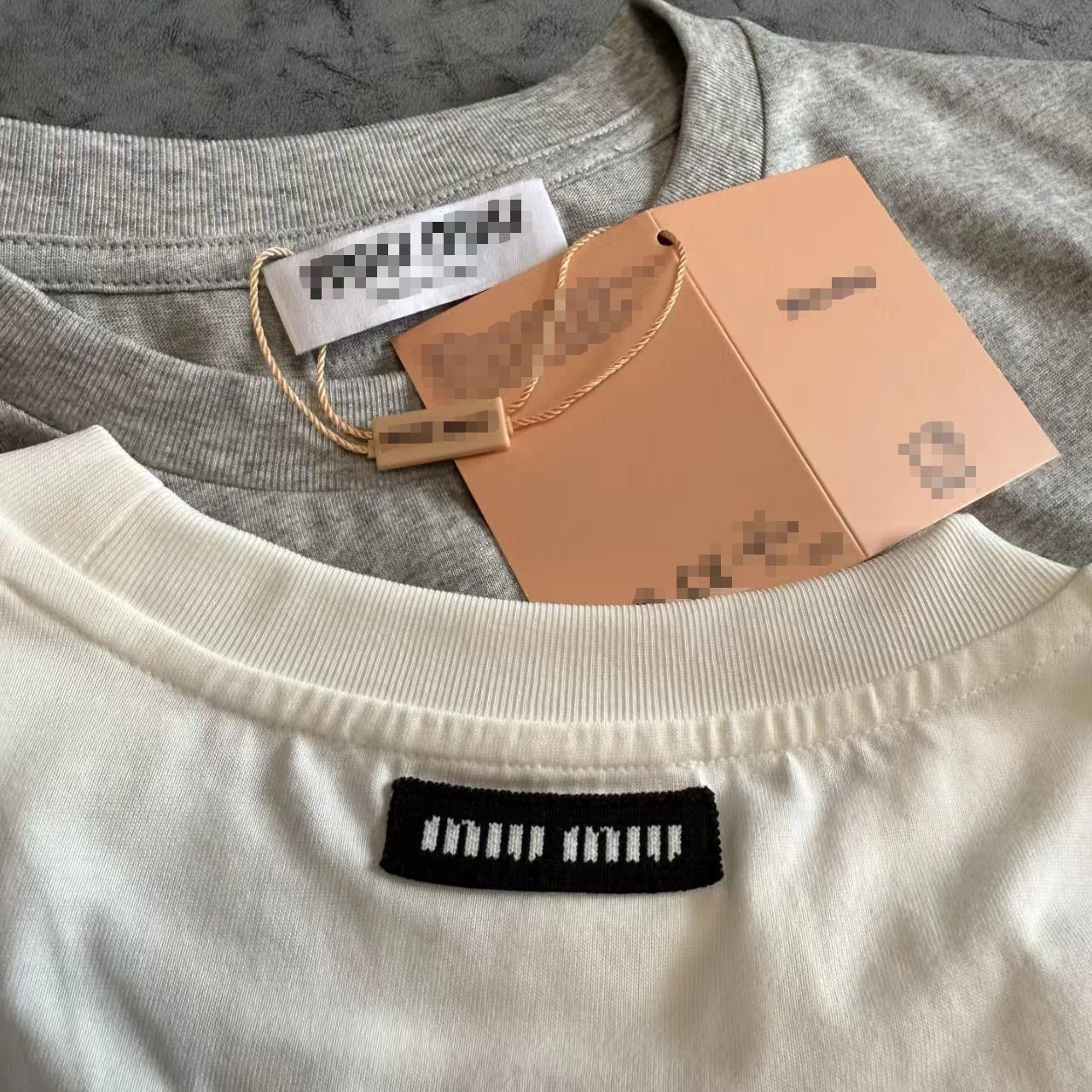 Miu Miu Club Embroidered Gray T-Shirt - 13