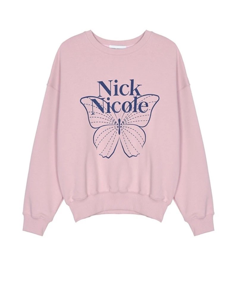 Nick Nicole Butterfly Graphic Sweatshirt Black - 13