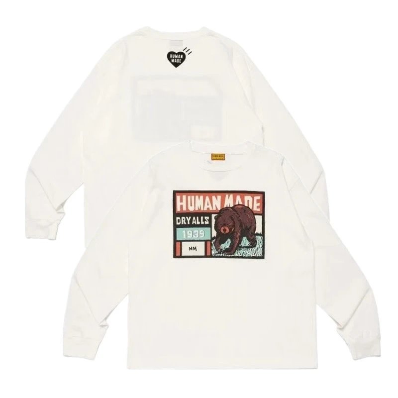 Human Made Tiger Graphic Long-Sleeve T-Shirt Army Green - 12