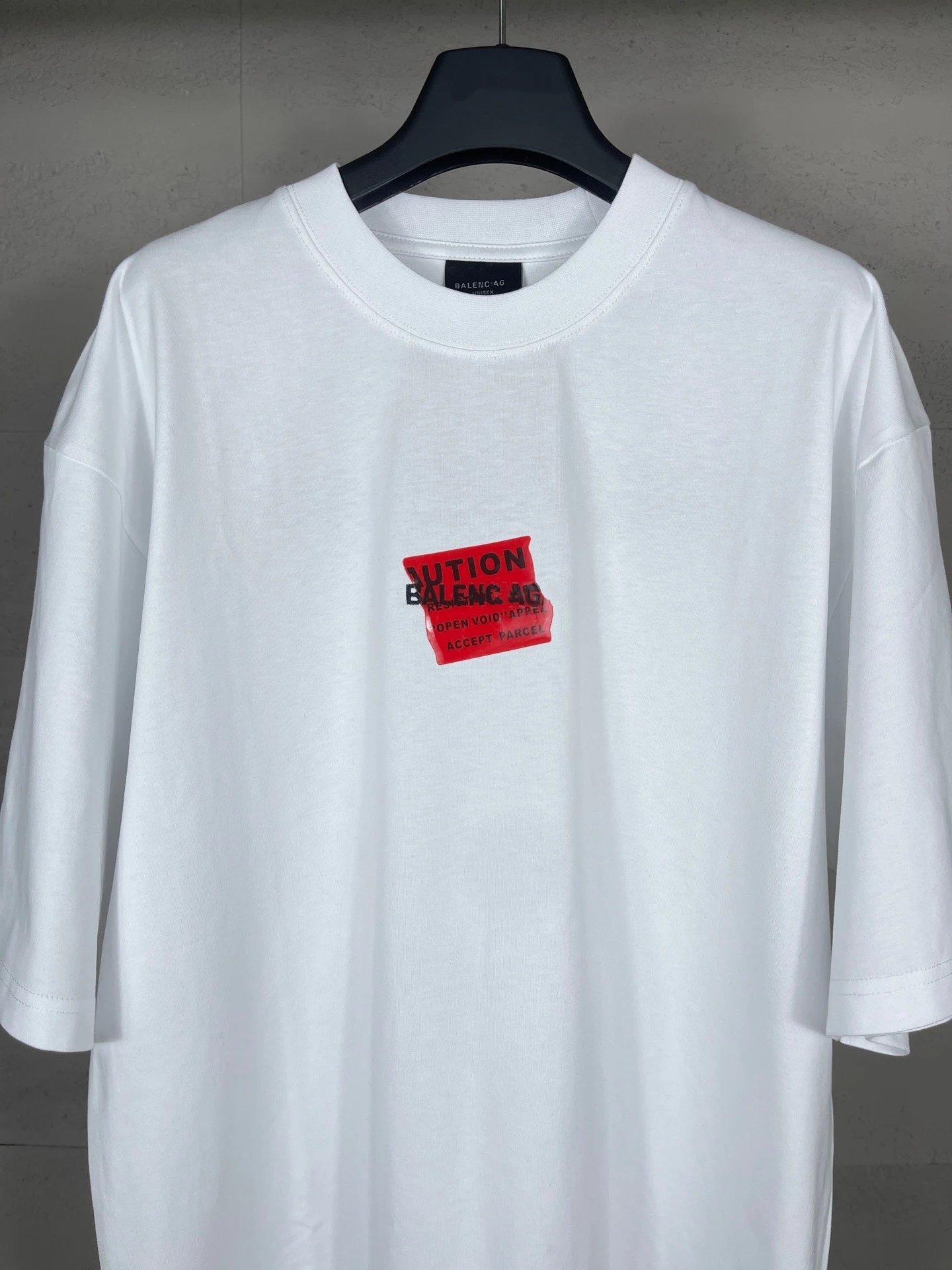 Balenciaga Logo Patch T-Shirt Light Blue - 15