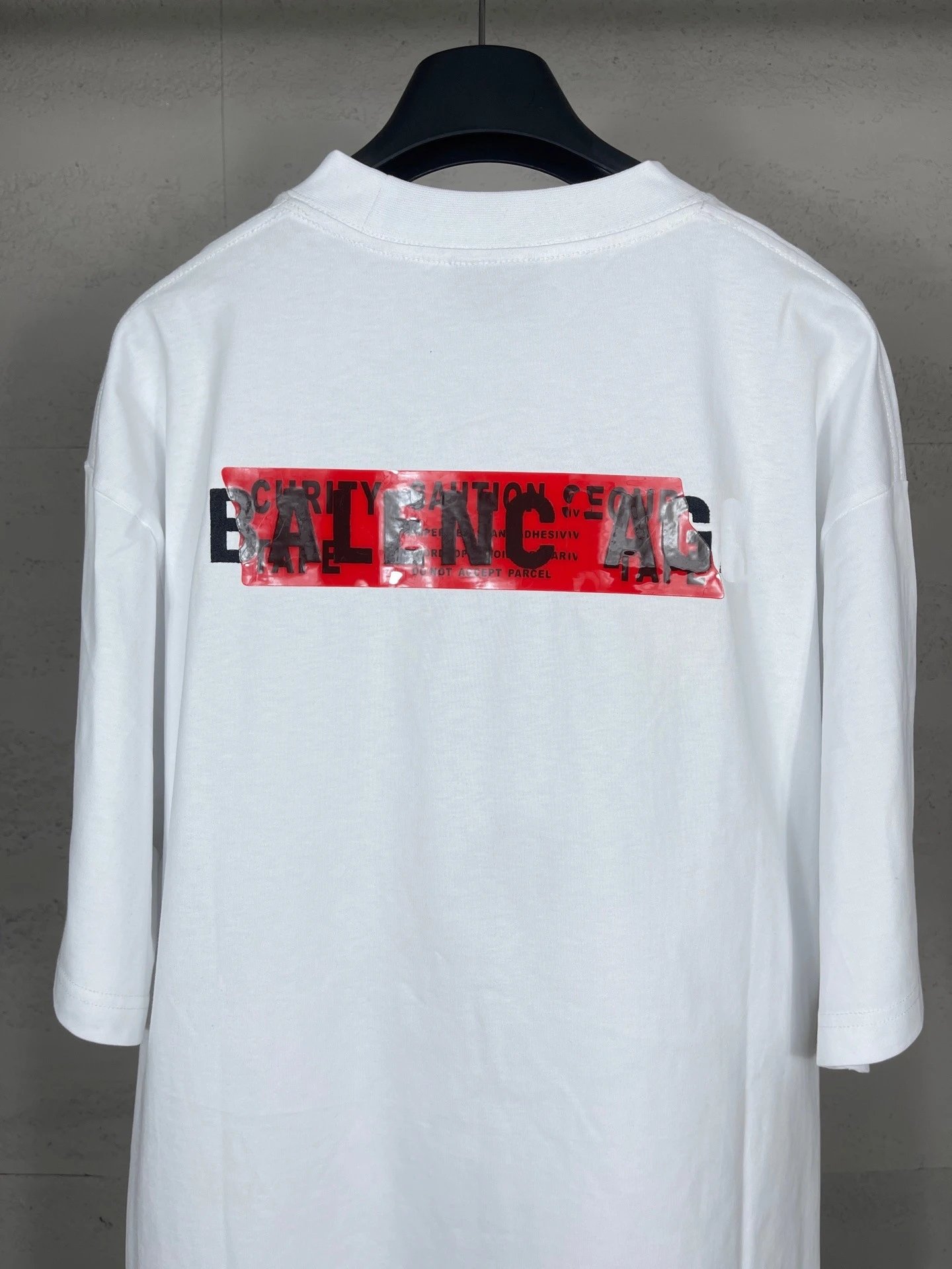 Balenciaga Logo Patch T-Shirt Light Blue - 18