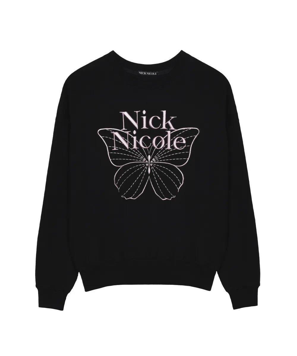 Nick Nicole Butterfly Graphic Sweatshirt Black - 56