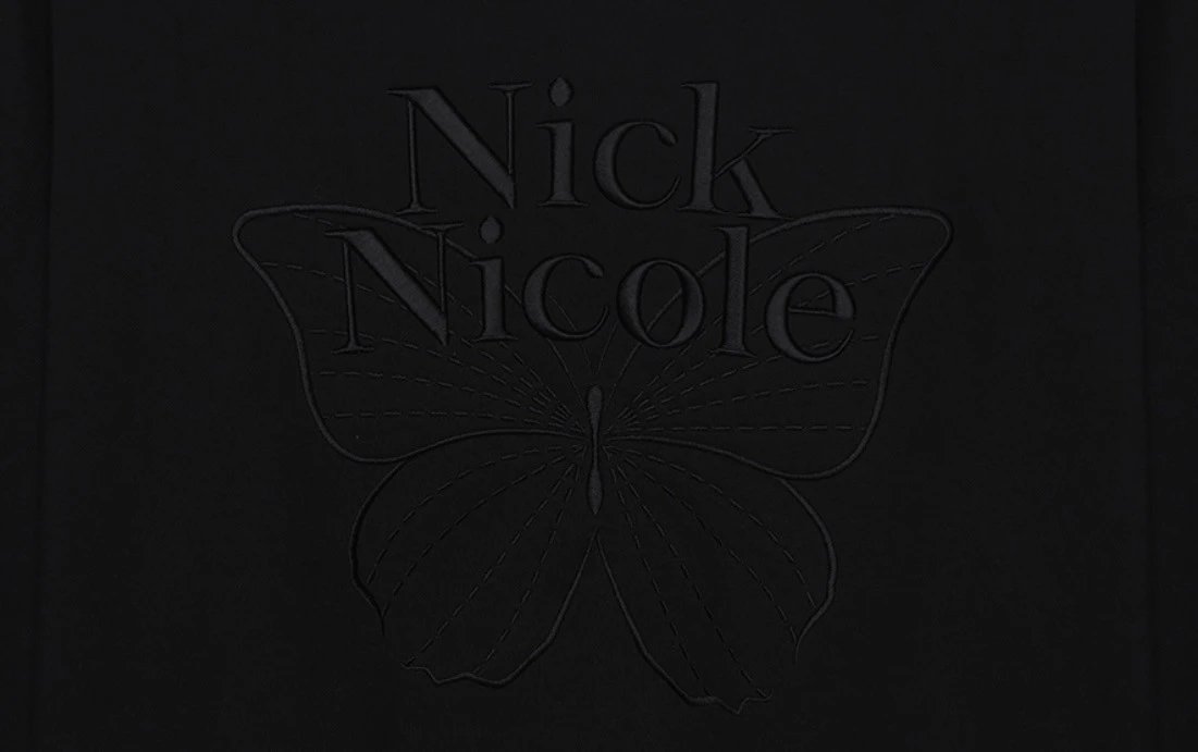Nick Nicole Butterfly Graphic Sweatshirt Black - 71