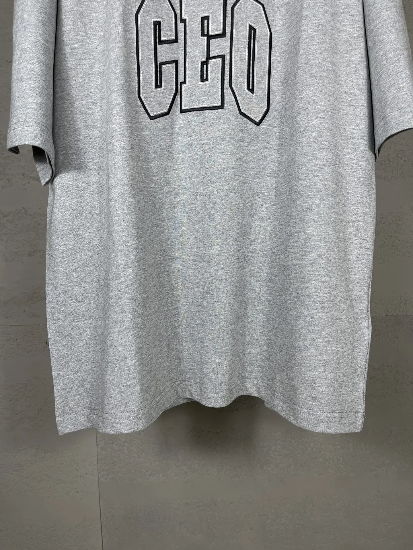 Balenciaga CEO Graphic Print Gray T-Shirt - 9