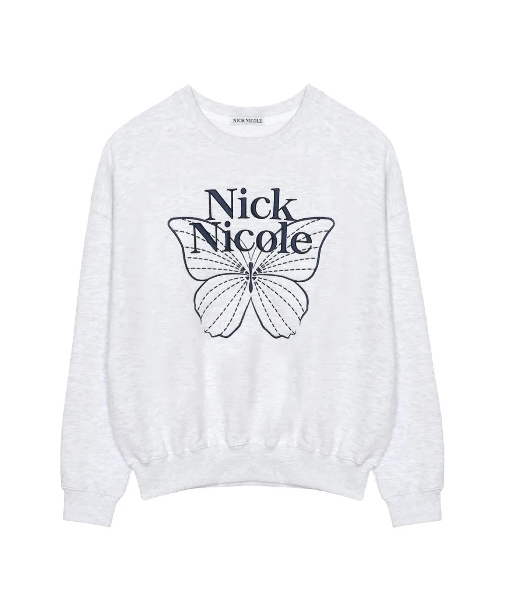 Nick Nicole Butterfly Graphic Sweatshirt Black - 63