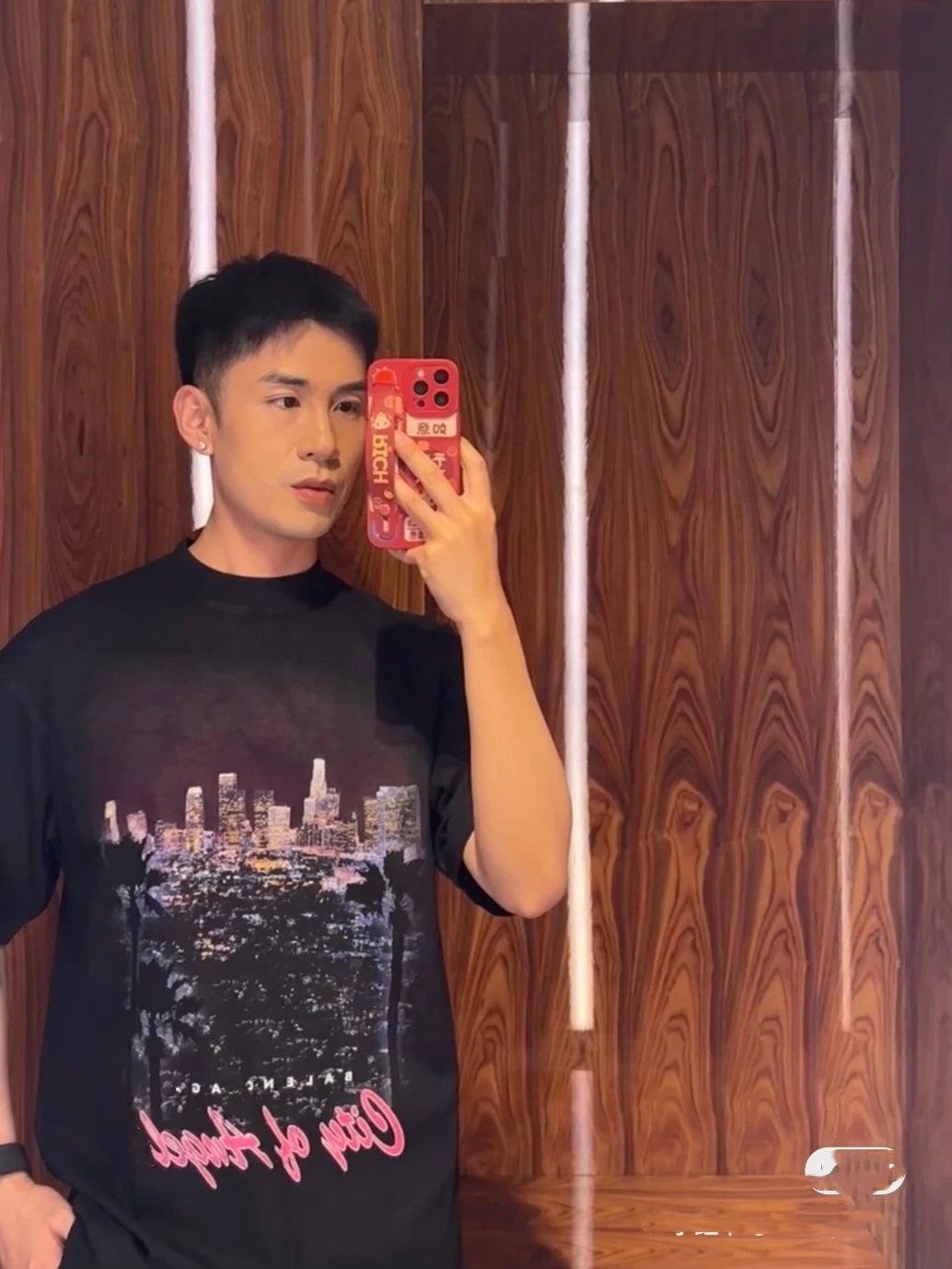 Balenciaga City of Angel Print Oversized T-Shirt White - 5